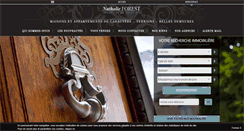 Desktop Screenshot of nathalieforest-immobilier.com